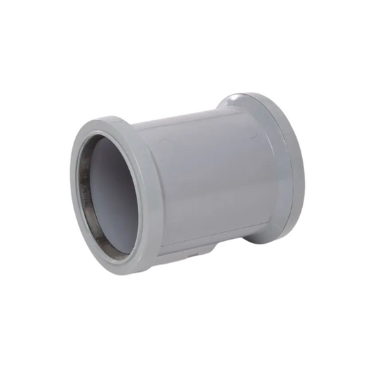 Polypipe PolySoil Double Socket (Grey) 82mm - SH34G