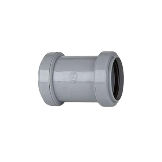 Polypipe Waste Push-Fit Straight Coupling (Grey) 40mm - WP26G