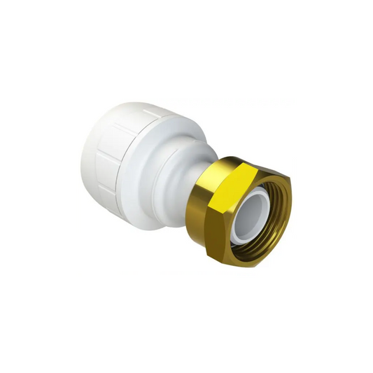 Polypipe Polyplumb Enhanced Straight Tap Connector 22mm x 3/4" - PB722EW