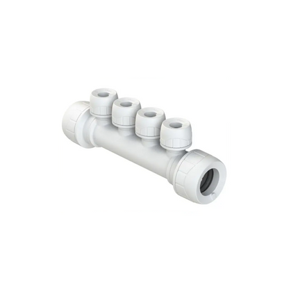 Polypipe Polyplumb Enhanced 4-Port Socket/Socket 22mm x 10mm - PB7322104EW
