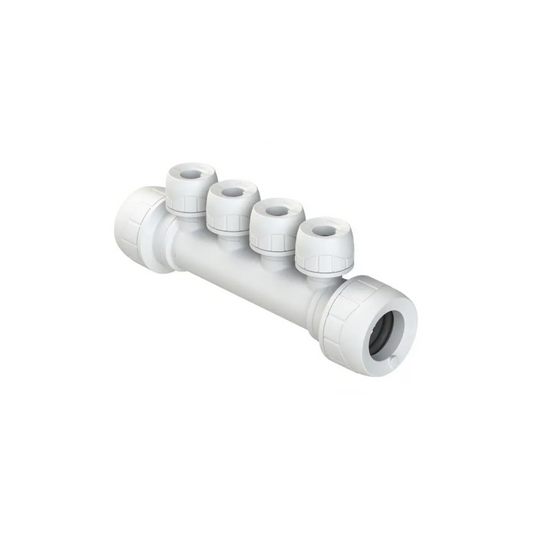 Polypipe Polyplumb Enhanced 4-Port Socket/Socket 22mm x 10mm - PB7322104EW