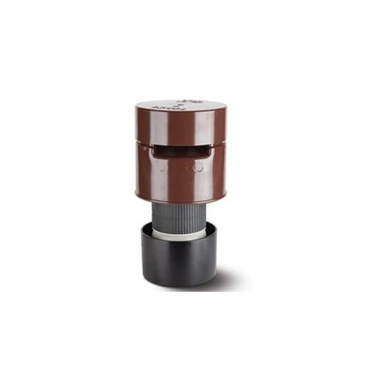 Polypipe Air Admittance Valve Solvent Socket (Brown) 110mm - SPV110BR