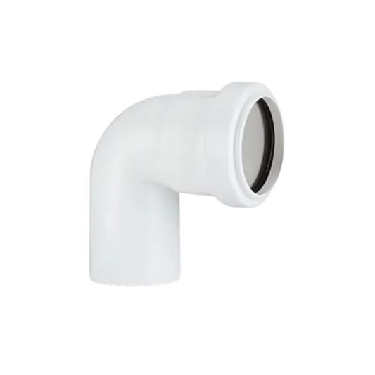 Polypipe Waste Push-Fit Swivel Bend (White) 40mm x 91.25° - WP24W