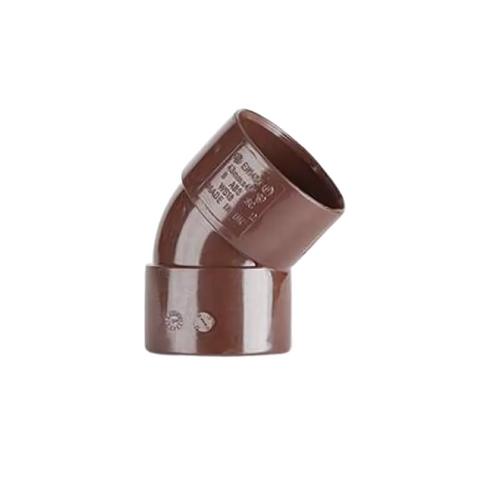 Polypipe Obtuse Bend (Brown) 40mm x 45° - WS18BR