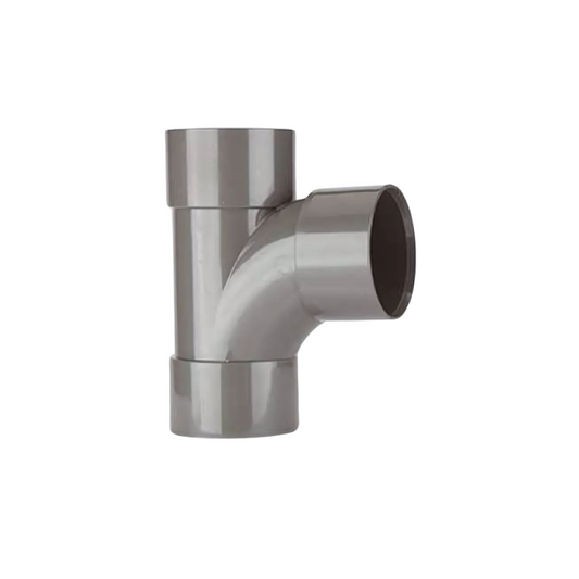Polypipe Waste Solvent Weld ABS Swept Tee (Grey) 40mm x 92.5° - WS22G