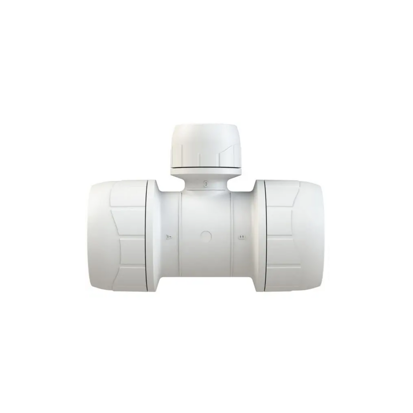 Polypipe Polyplumb Enhanced Branch Reducing Tee 22mm x 22mm x 15mm - PB1122EW