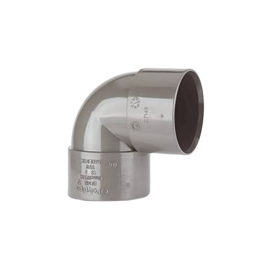 Polypipe Waste Solvent Weld ABS Knuckle Bend (Grey) 32mm x 90° - WS15G