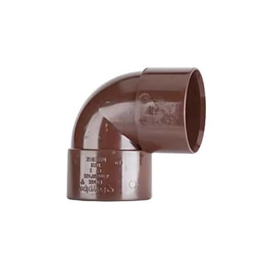 Polypipe Waste Solvent Weld ABS Knuckle Bend (Brown) 40mm x 90° - WS16BR