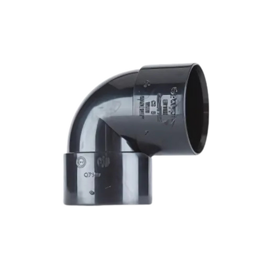 Polypipe Waste Solvent Weld ABS Knuckle Bend (Black) 32mm x 90° - WS15B
