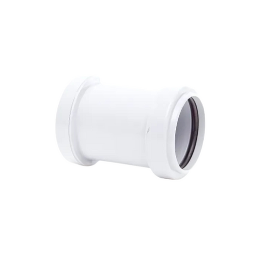 Polypipe Waste Push-Fit Straight Coupling (White) 32mm - WP25W