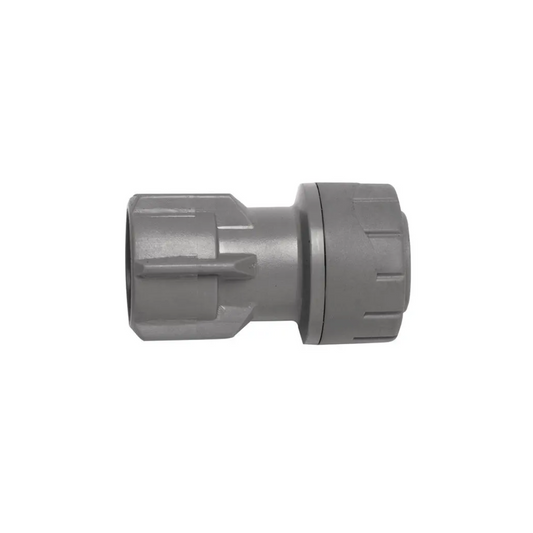 Polypipe Polyplumb Hand Tightened Tap Connector (Grey) 15mm x 1/2" - PB2715