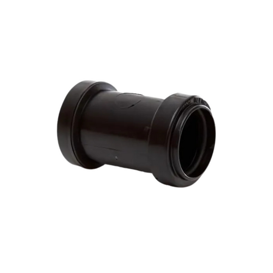 Polypipe Waste Push-Fit Straight Coupling (Black) 32mm - WP25B
