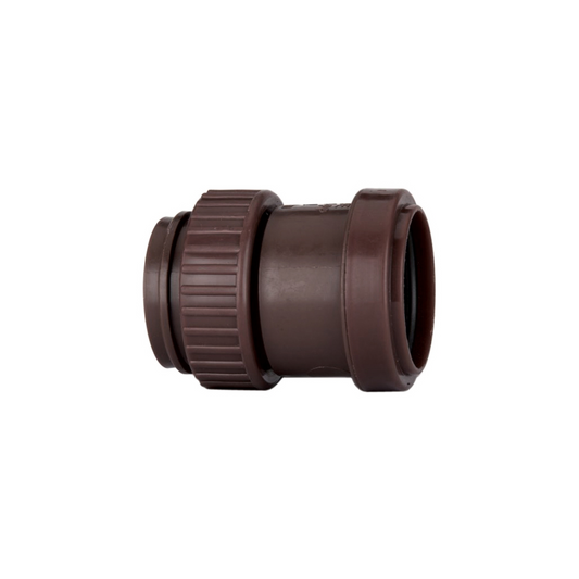 Polypipe Push-Fit Waste Threaded Coupler (Brown) 32mm - WP31BR