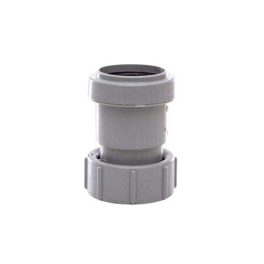 Polypipe Push-Fit Waste Threaded Coupler (Grey) 32mm - WP31G