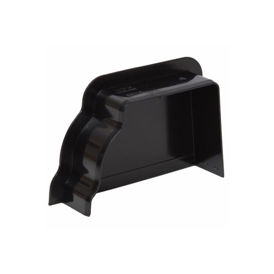Polypipe Sovereign High-Capacity Internal Stop End Right Hand (Black) 117mm - RH718B