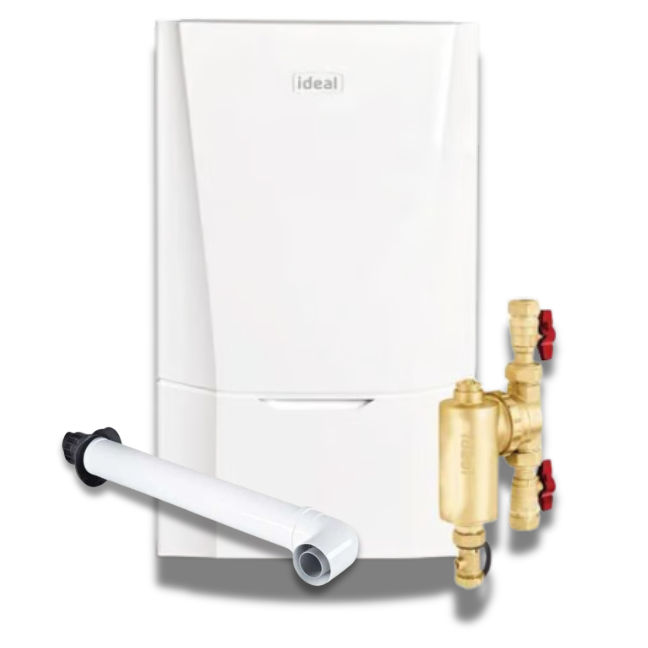 Ideal Vogue Max S18 GEN2 System Boiler (Natural Gas) (White) 18kW – 218860
